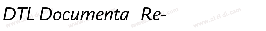DTL Documenta   Re字体转换
